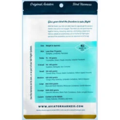 Harnais Pour Perroquets Aviator - XL/Noir -Fournitures Pour Oiseaux harnais pour perroquets aviator xlnoir 2